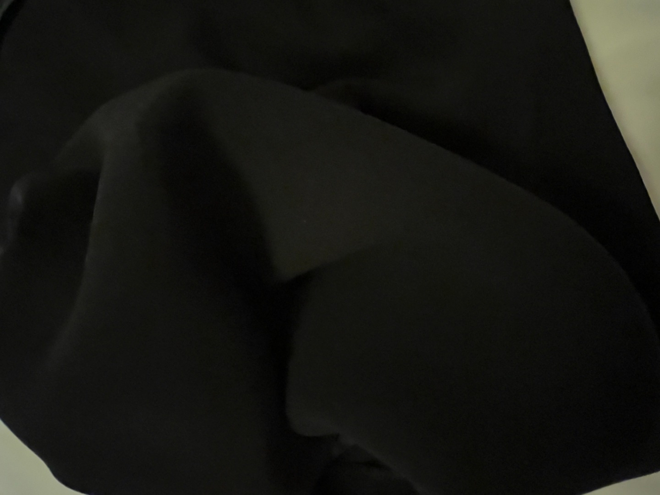 123 Paris Black pencil skirt with satin details