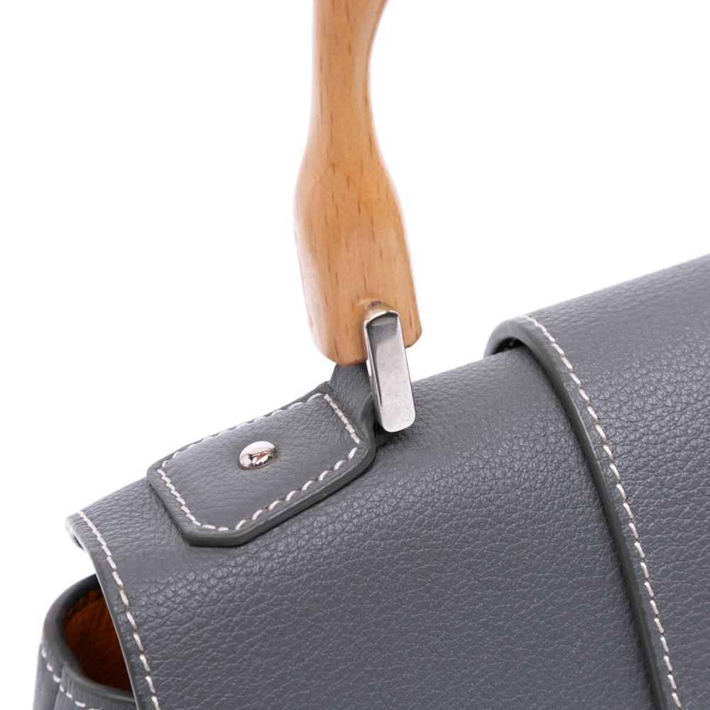 Goyard AB Goyard Gray Coated Canvas Fabric Mini Goyardine Saigon Souple France