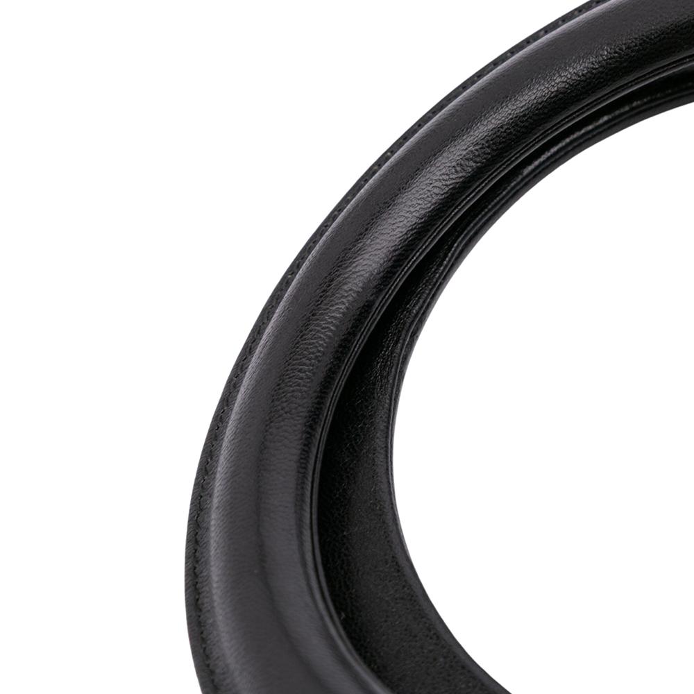 Christian Dior B Dior Black Lambskin Leather Leather Large Lambskin Cannage Lady Dior Italy