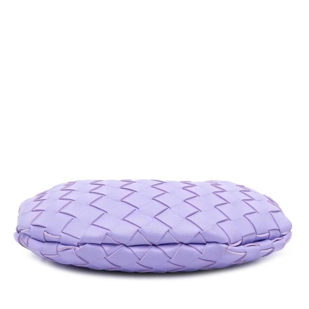 Bottega Veneta Purple Baby Lambskin Intrecciato Sardine Bag Italy