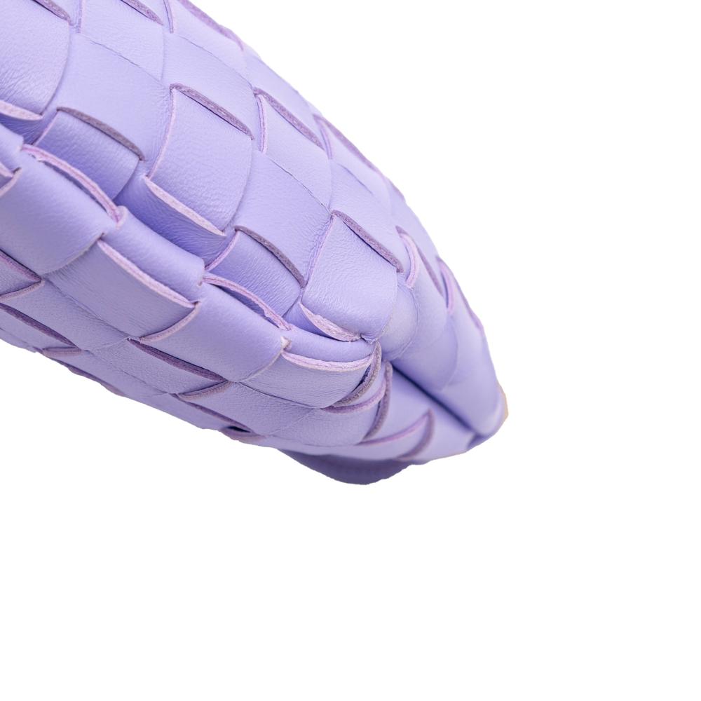 Bottega Veneta Purple Baby Lambskin Intrecciato Sardine Bag Italy