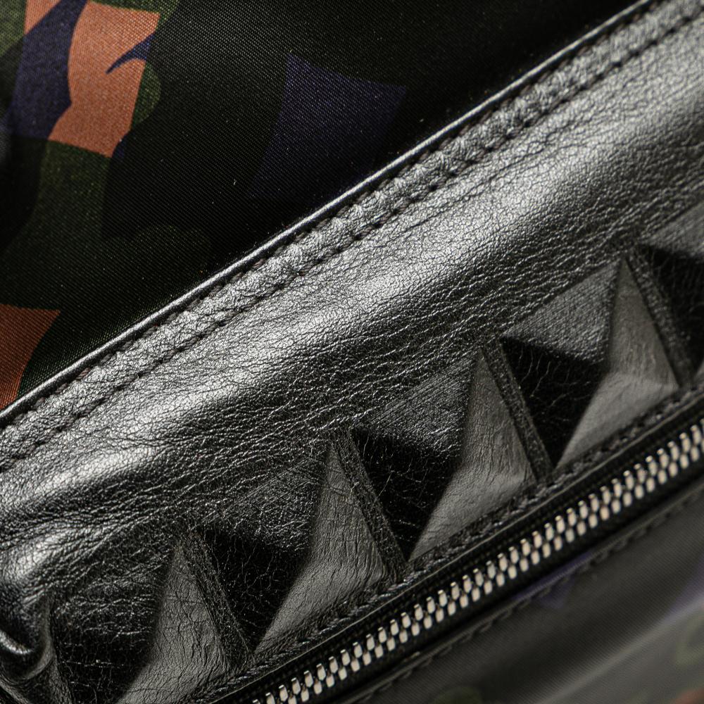 MCM B MCM Green Dark Green Nylon Fabric Camo Munich Lion Dieter Backpack Korea, South