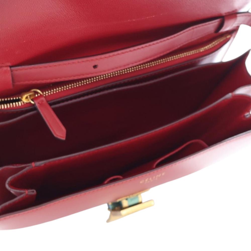 Celine B Celine Red Calf Leather Medium skin Classic Box Italy