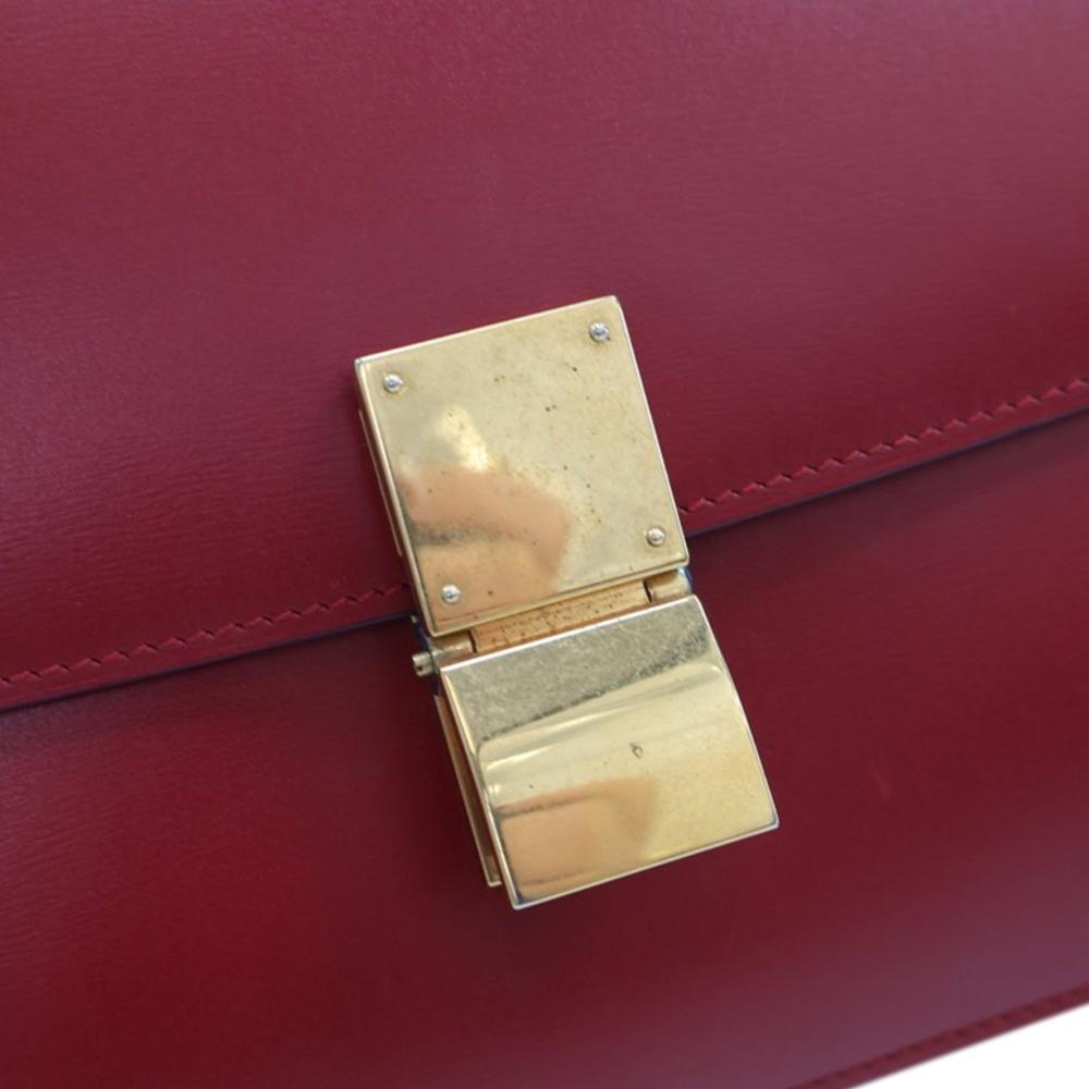 Celine B Celine Red Calf Leather Medium skin Classic Box Italy