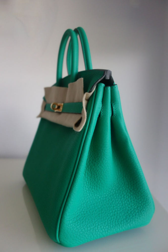 Hermès Sac Hermes Birkin 25 menthe
