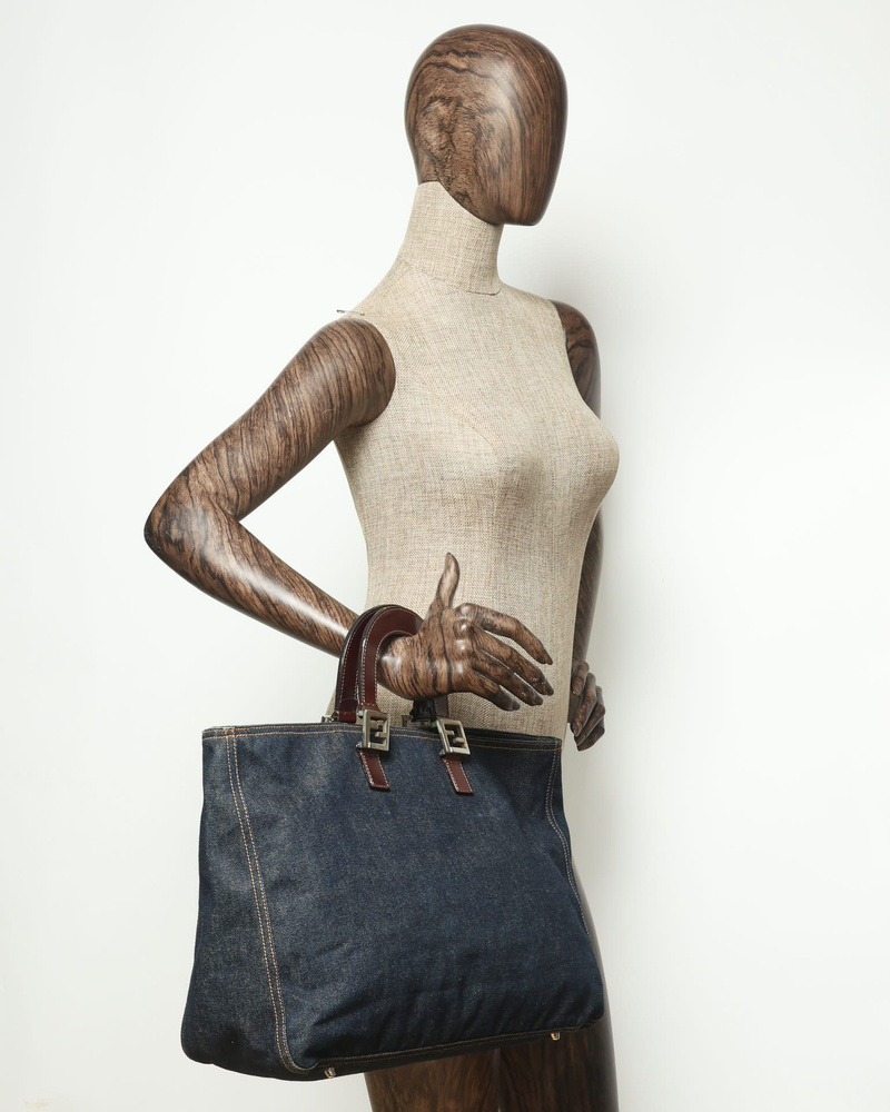 Fendi Denim Tote Bag