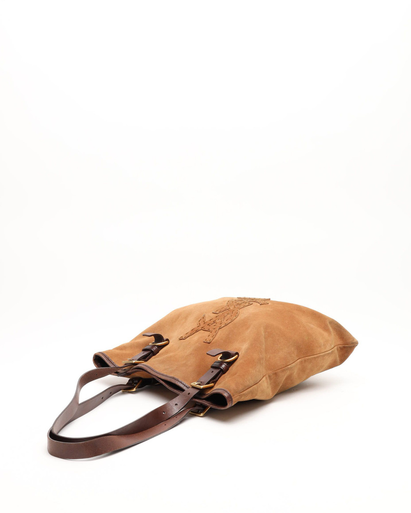 Saint Laurent Suede Kahala Tote Bag