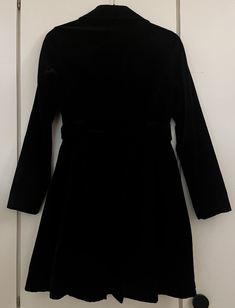 MONSOON Schwarzer Samtmantel