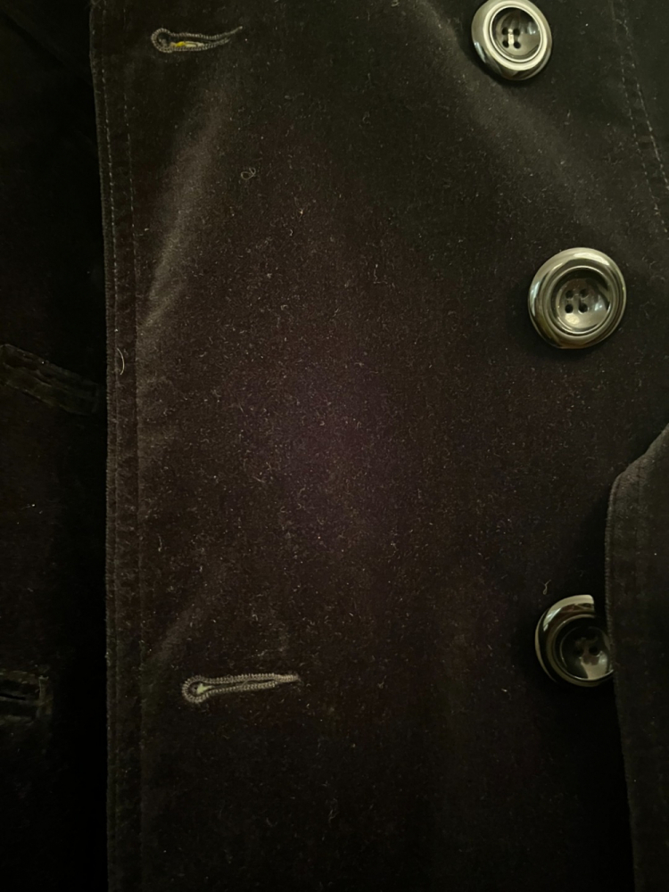 MONSOON Schwarzer Samtmantel