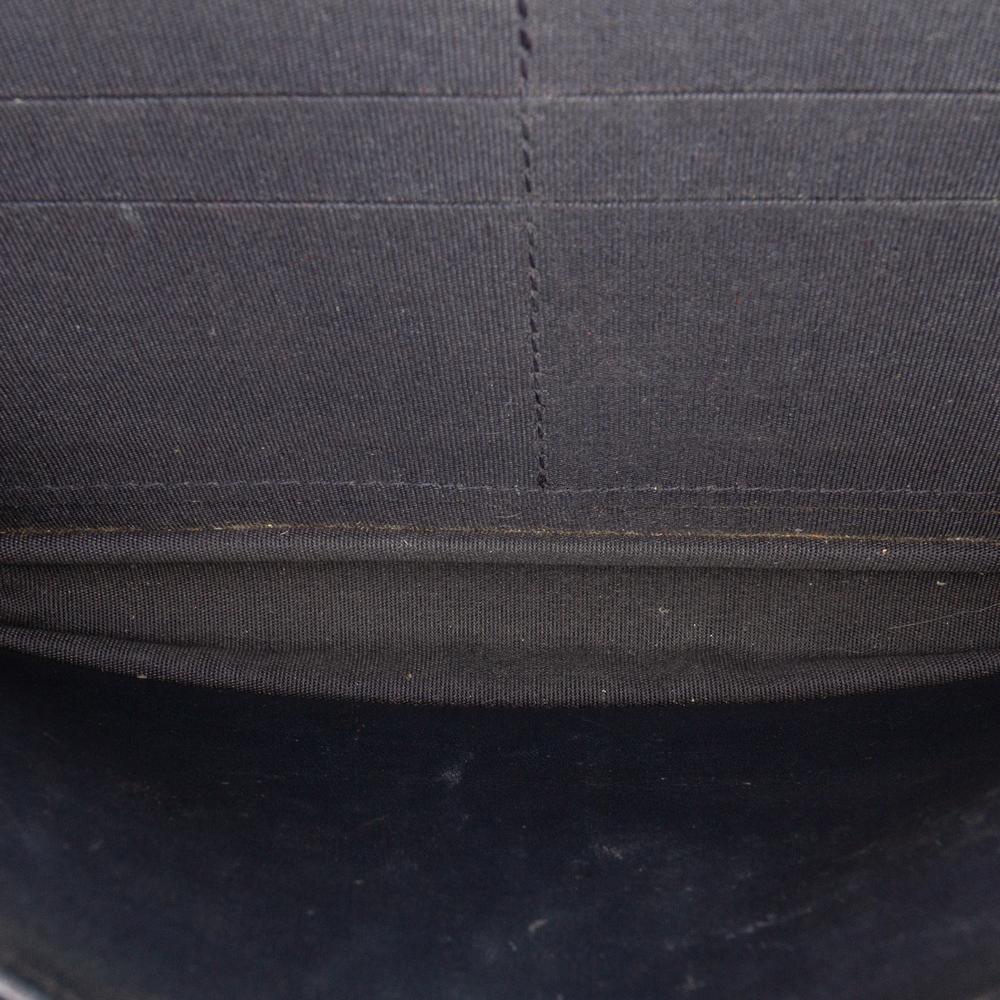 Chanel B Chanel Blue Navy with Multi Calf Leather CC Square Stitched skin Wallet on Chain Italy