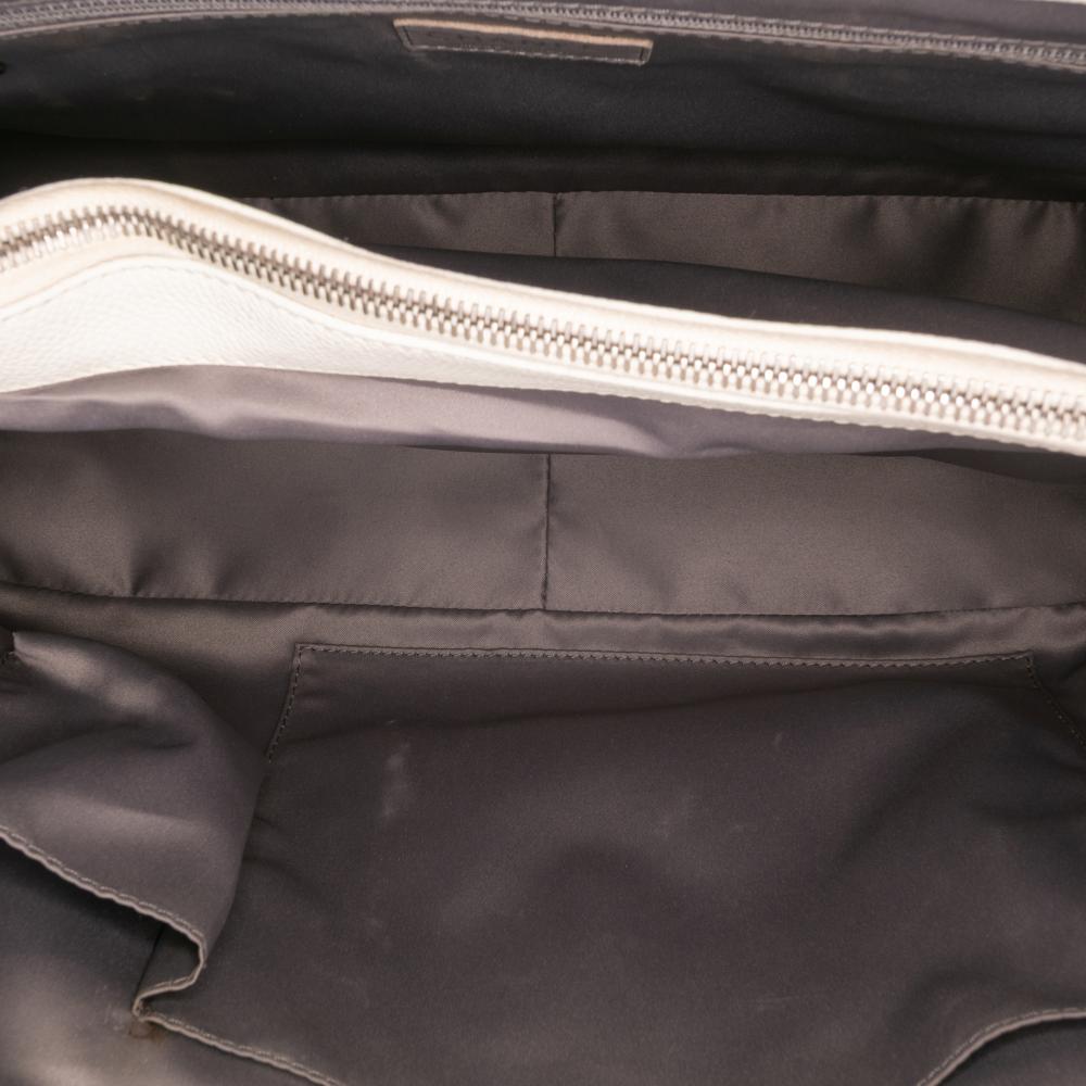 Chanel B Chanel White Ivory Caviar Leather Leather Caviar Grand Shopping Tote XL Italy