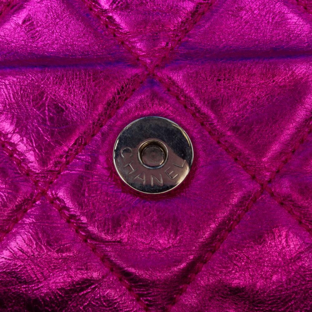 Chanel B Chanel Multi Calf Leather Multicolor Quilted Metallic skin Modern Chain Flap Frame Bag Italy