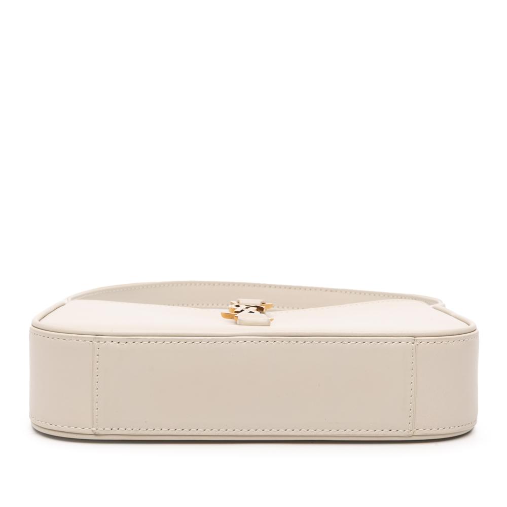 Saint Laurent AB Saint Laurent White Calf Leather Mini Smooth skin Le 5 a 7 Hobo Italy