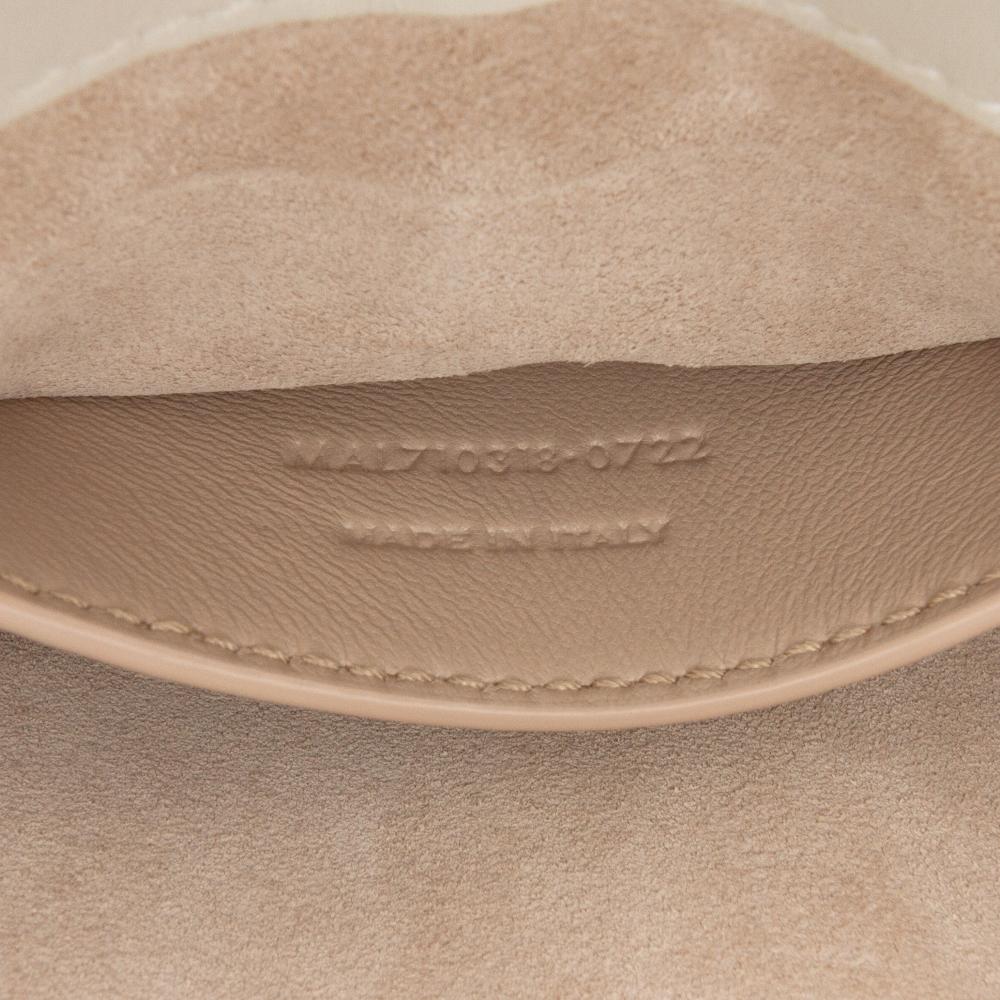 Saint Laurent AB Saint Laurent White Calf Leather Mini Smooth skin Le 5 a 7 Hobo Italy