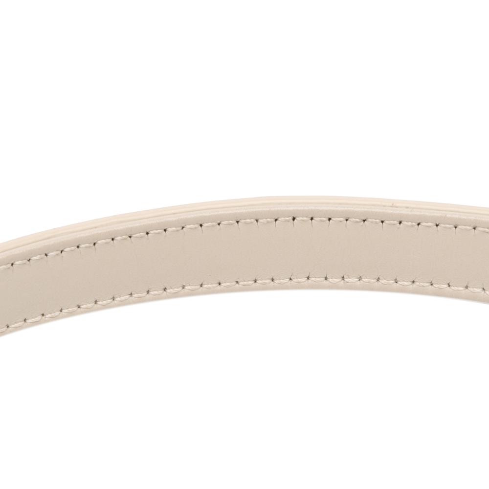 Saint Laurent AB Saint Laurent White Calf Leather Mini Smooth skin Le 5 a 7 Hobo Italy