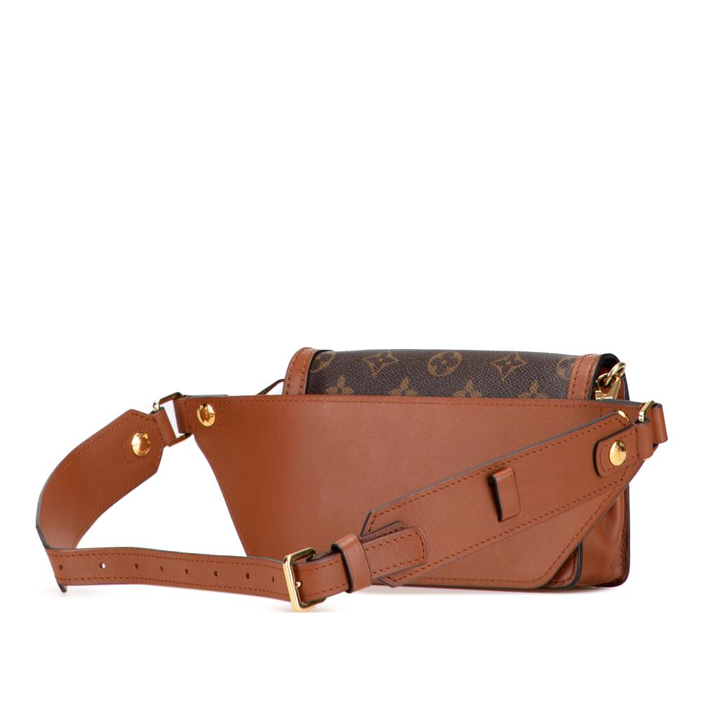 Louis Vuitton B Louis Vuitton Brown Monogram Canvas Fabric Monogram Reverse Dauphine Bumbag Spain