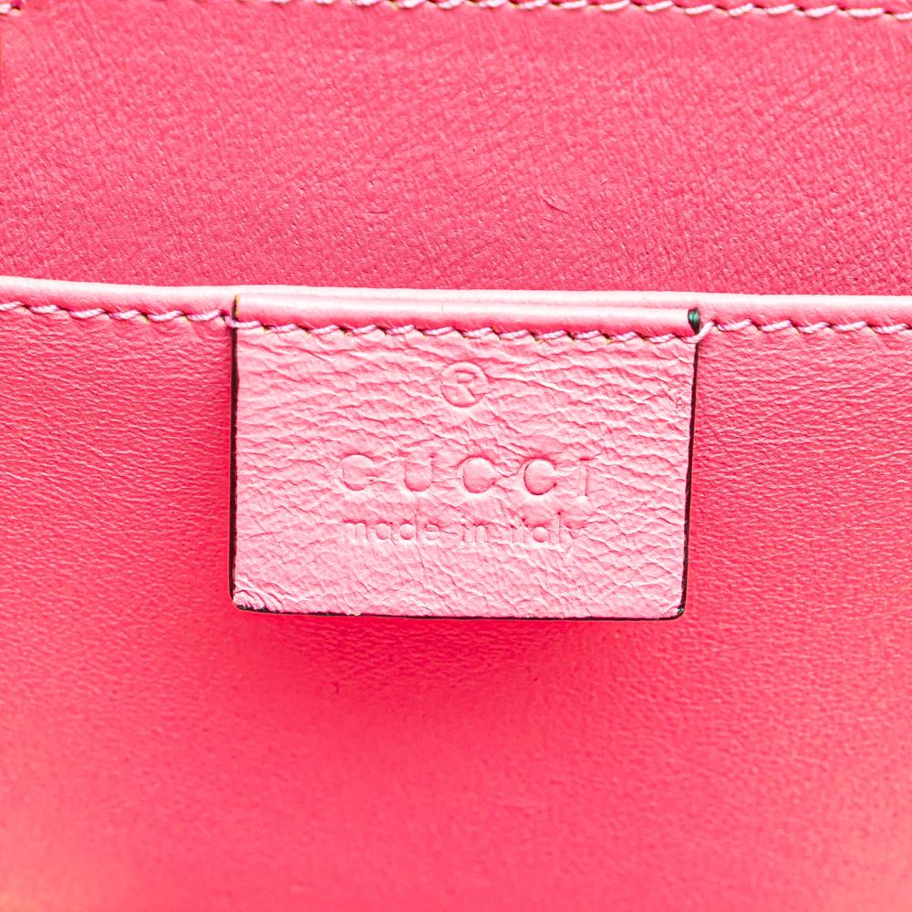 Gucci AB Gucci Pink Acrylic Plastic Mini Sylvie 1969 Top Handle Bag Italy