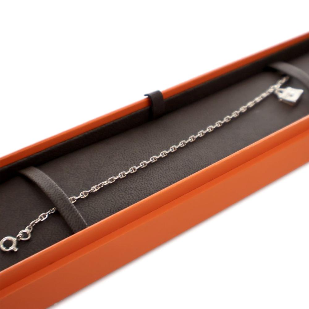 Hermès AB Hermès Silver SV925 / Sterling Silver Metal Sterling Silver Amulettes Kelly Bracelet Italy