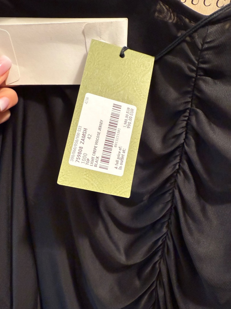 Gucci Eng anliegendes Top drapiert