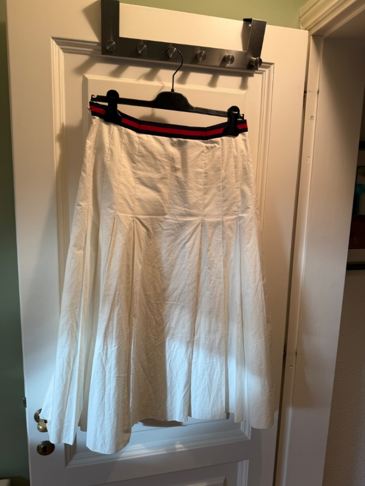 Gucci Jupe en coton plis devant et derrière