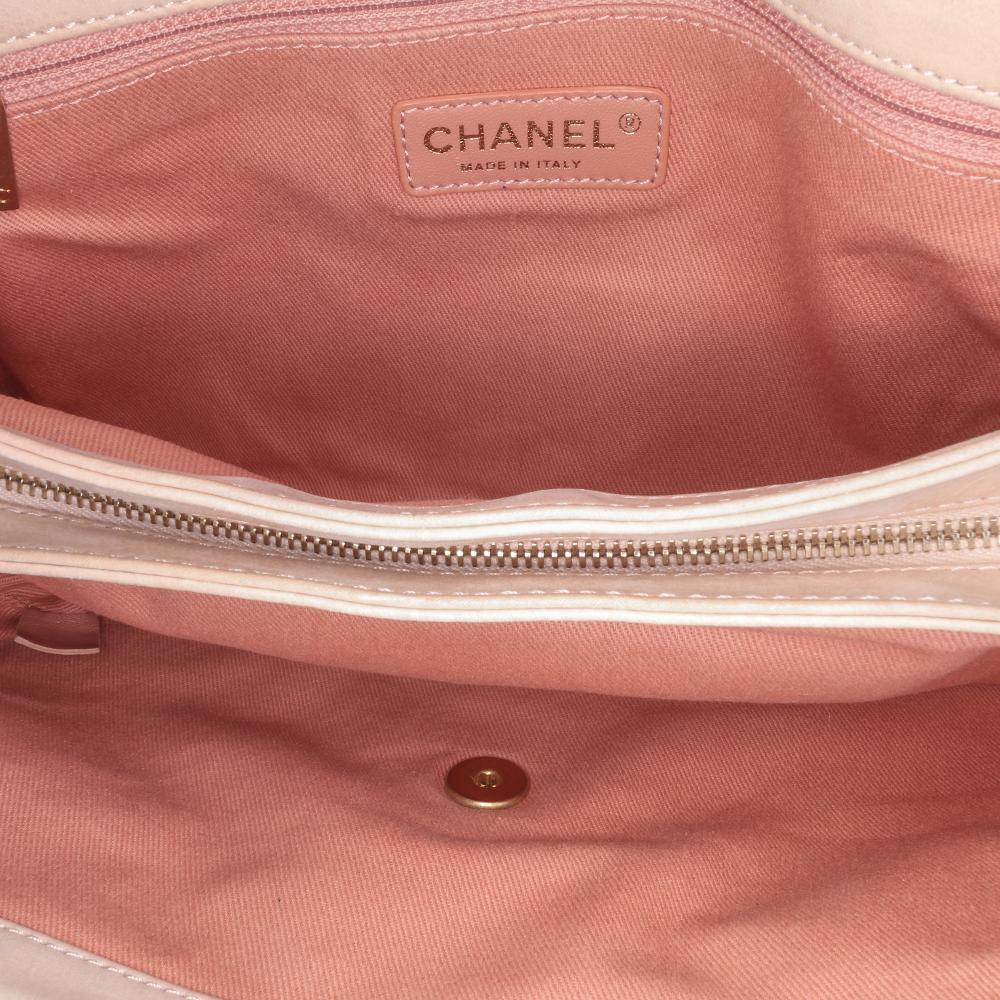 Chanel B Chanel Brown Beige Calf Leather Jumbo Quilted skin Triple Stitched Flap Italy