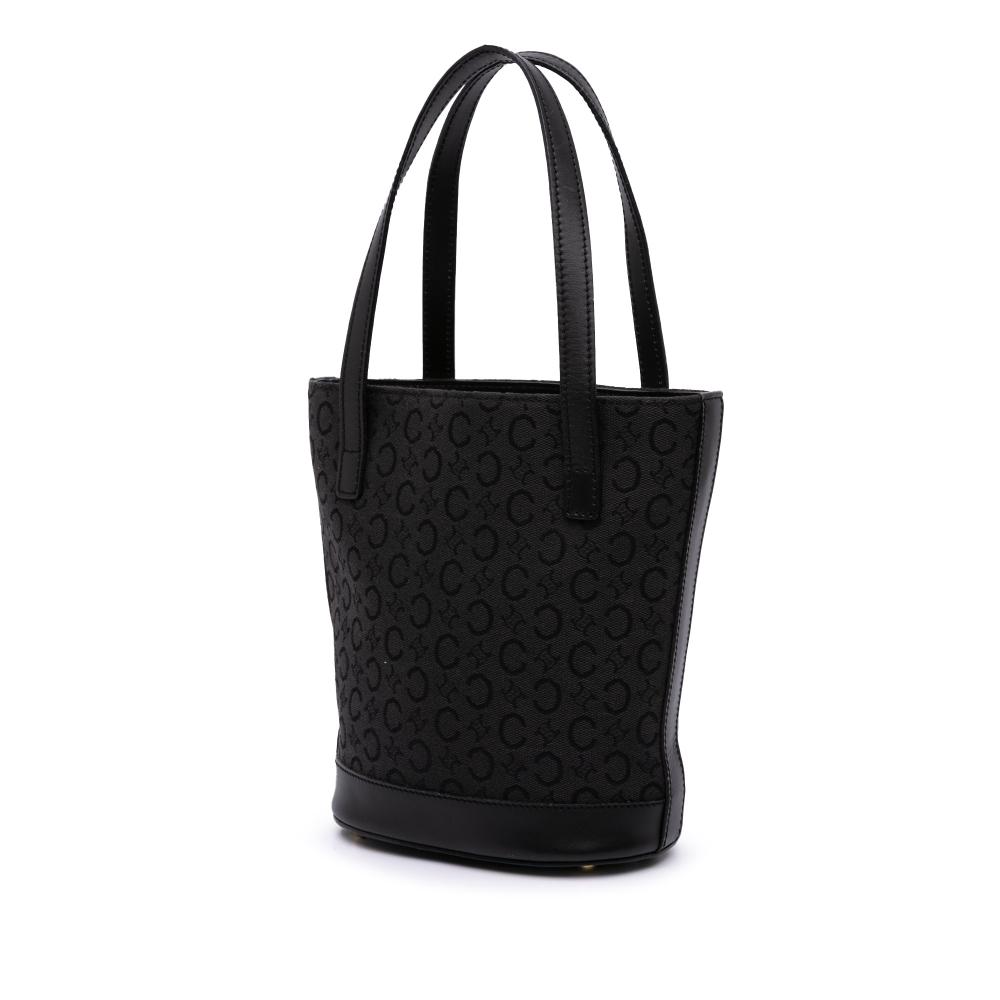 Celine B Celine Black Canvas Fabric C Macadam Handbag Italy