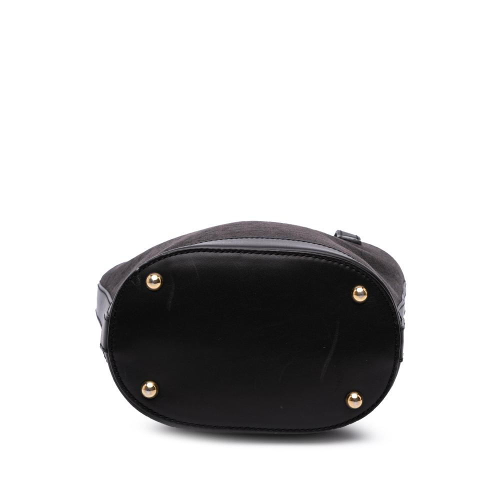 Celine B Celine Black Canvas Fabric C Macadam Handbag Italy