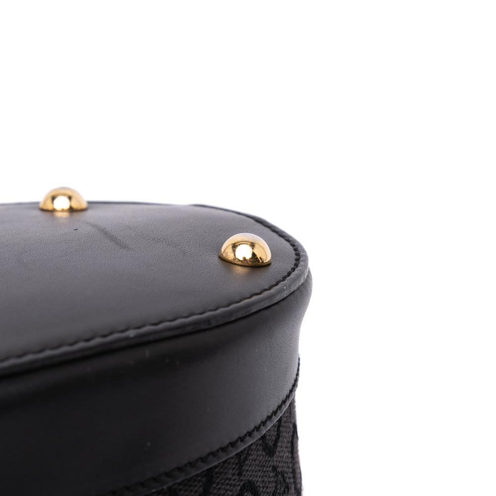 Celine B Celine Black Canvas Fabric C Macadam Handbag Italy