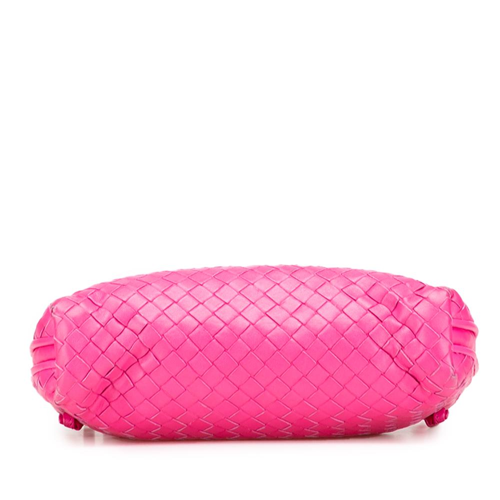 Bottega Veneta B Bottega Veneta Pink Hot Pink Nappa Leather Leather Nappa Intrecciato Nodini Crossbody Italy