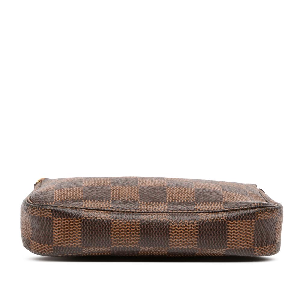 Louis Vuitton AB Louis Vuitton Brown Damier Canvas Fabric Damier Ebene Mini Pochette Accessoires France