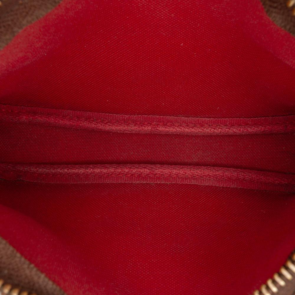 Louis Vuitton AB Louis Vuitton Brown Damier Canvas Fabric Damier Ebene Mini Pochette Accessoires France