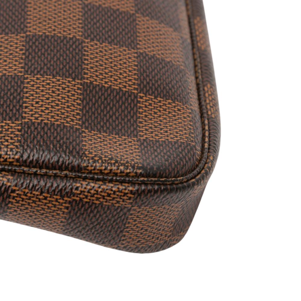 Louis Vuitton AB Louis Vuitton Brown Damier Canvas Fabric Damier Ebene Mini Pochette Accessoires France