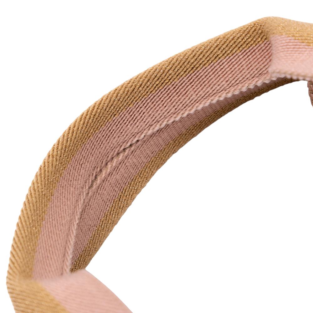 Gucci B Gucci Brown Beige Canvas Fabric GG Web Tote Italy