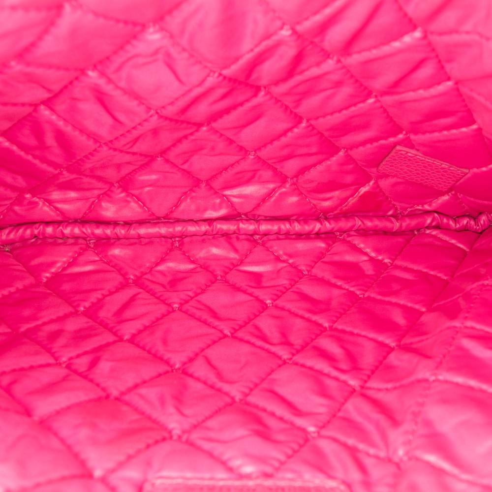 Chanel AB Chanel Pink Hot Pink Caviar Leather Leather Small Quilted Caviar O Case Clutch Italy