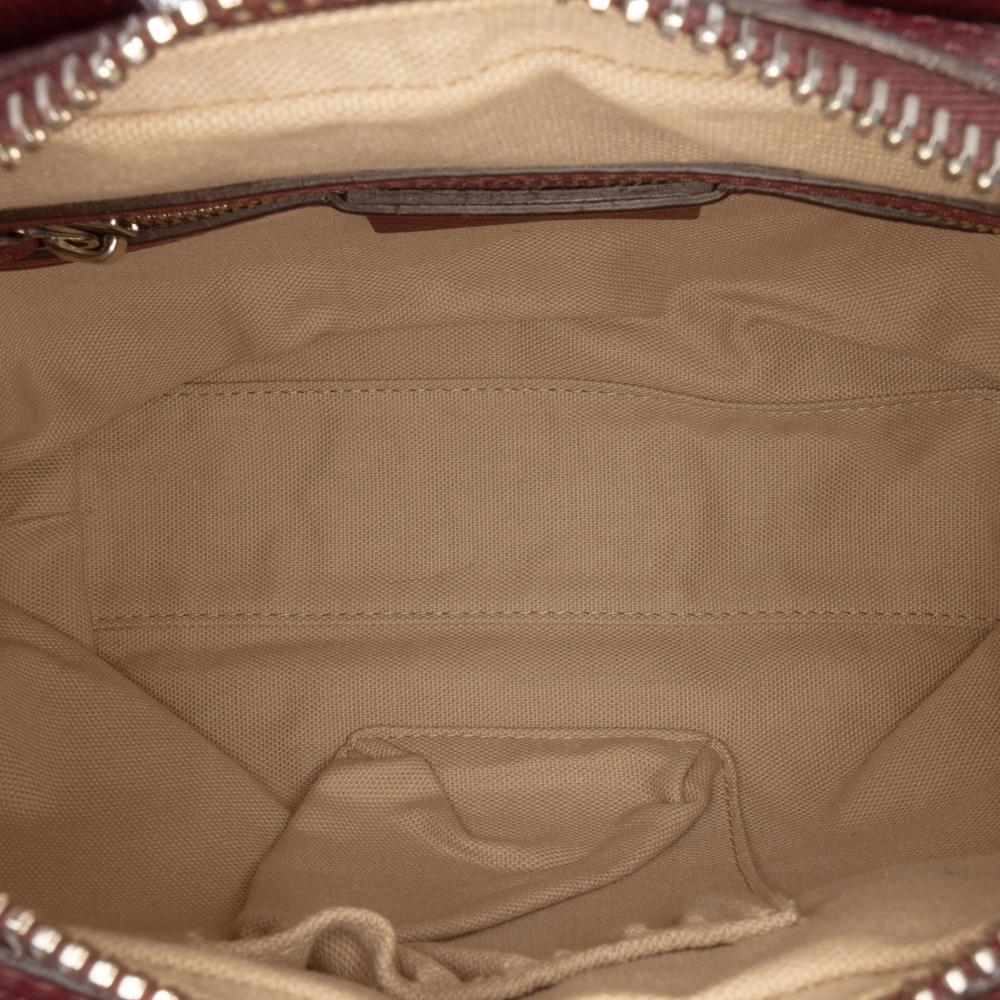 Givenchy B Givenchy Red Burgundy Calf Leather Micro Nightingale Satchel Italy