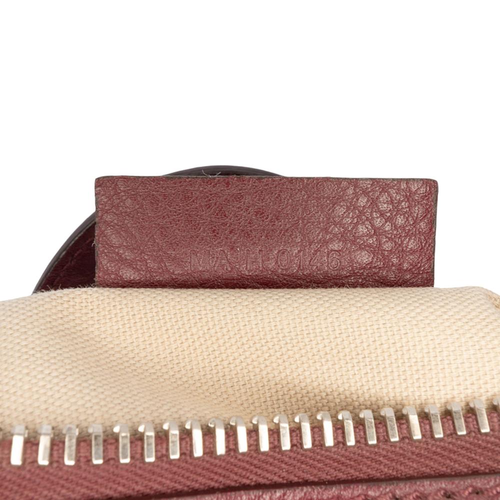 Givenchy B Givenchy Red Burgundy Calf Leather Micro Nightingale Satchel Italy