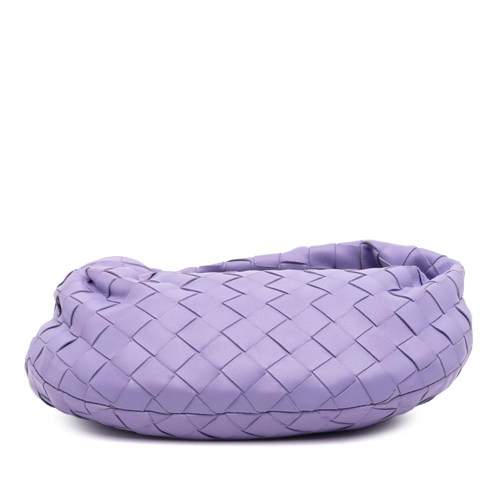 Bottega Veneta AB Bottega Veneta Purple Nappa Leather Leather Mini Nappa Intrecciato Jodie Italy