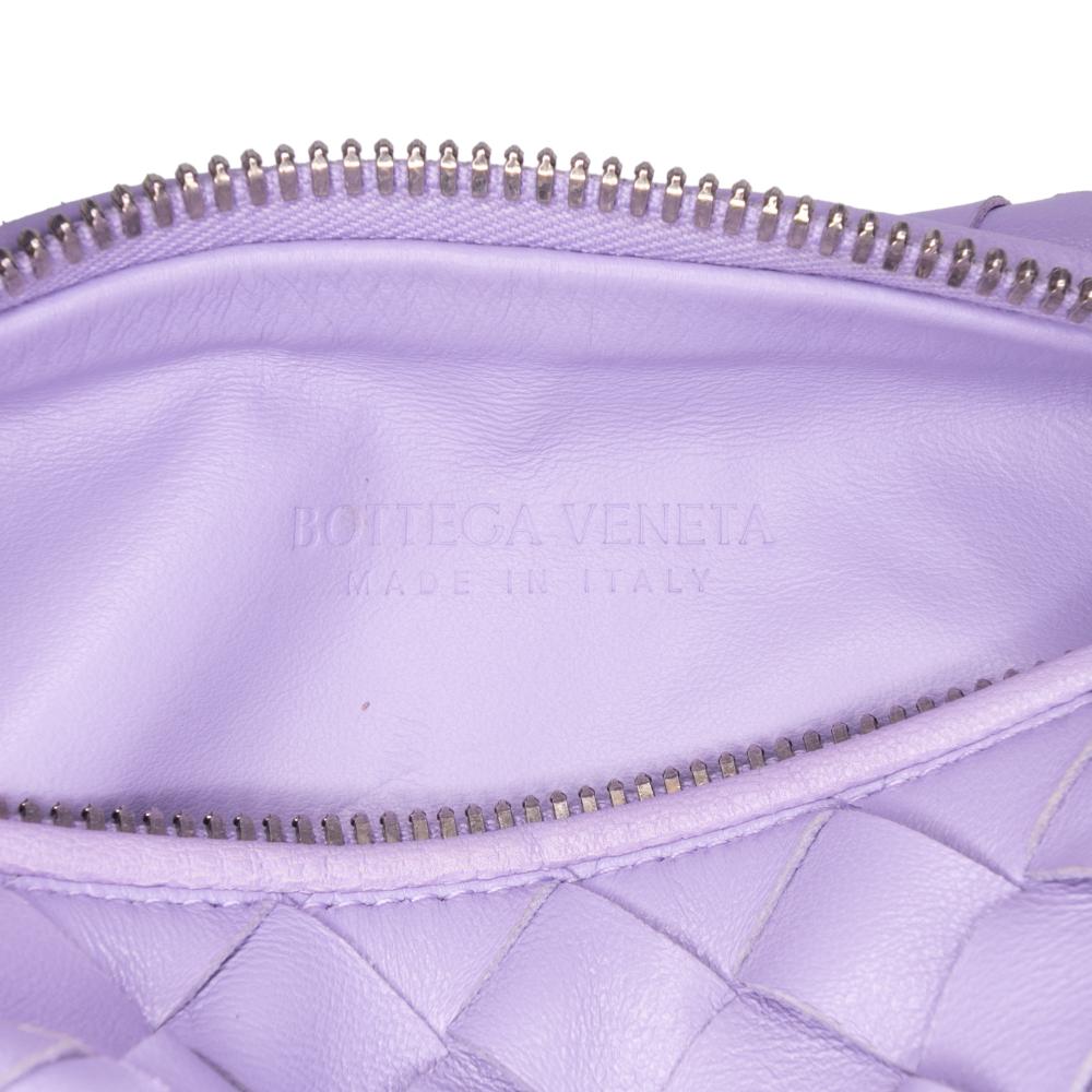 Bottega Veneta AB Bottega Veneta Purple Nappa Leather Leather Mini Nappa Intrecciato Jodie Italy