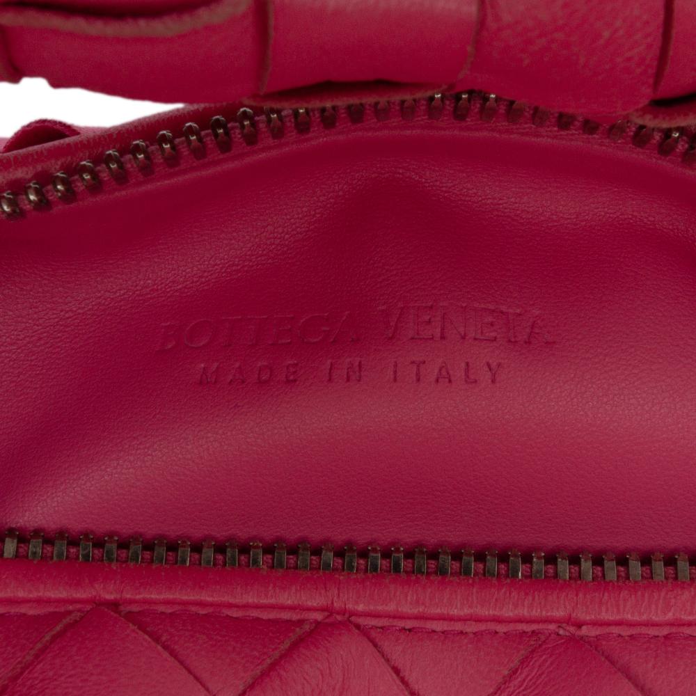 Bottega Veneta B Bottega Veneta Pink Nappa Leather Leather Mini Nappa Intrecciato Jodie Italy