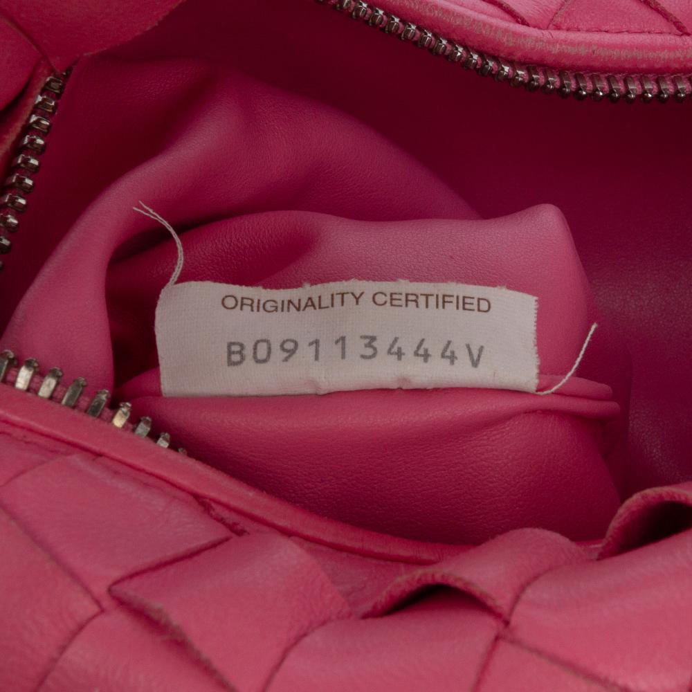 Bottega Veneta B Bottega Veneta Pink Nappa Leather Leather Mini Nappa Intrecciato Jodie Italy