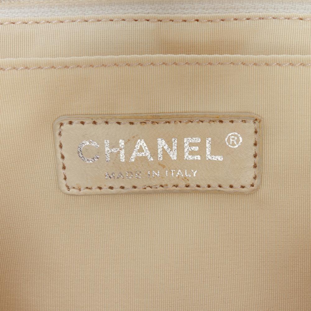 Chanel AB Chanel Black Chemical Fiber Fabric Jumbo Classic Mesh Single Flap Italy