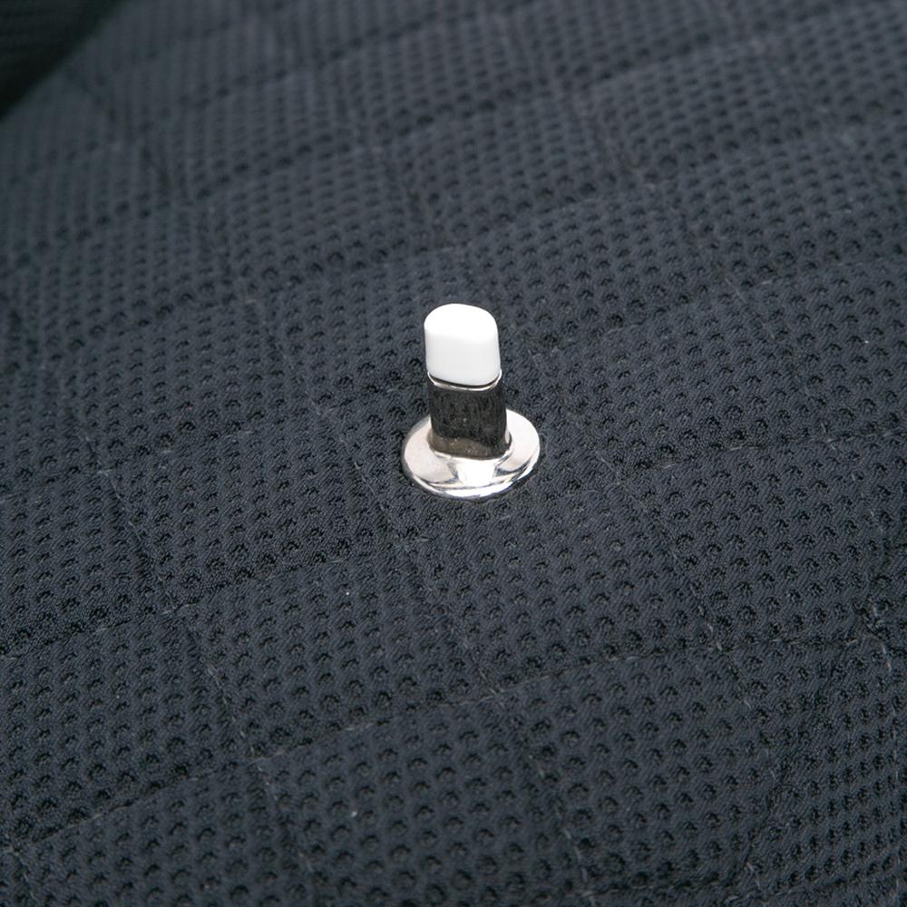 Chanel AB Chanel Black Chemical Fiber Fabric Jumbo Classic Mesh Single Flap Italy