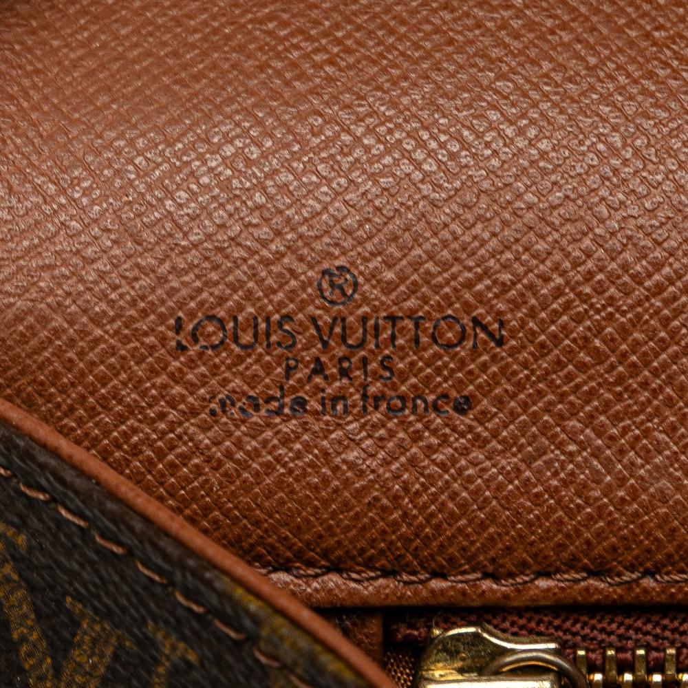 Louis Vuitton B Louis Vuitton Brown Monogram Canvas Fabric Monogram Pochette Dame GM France