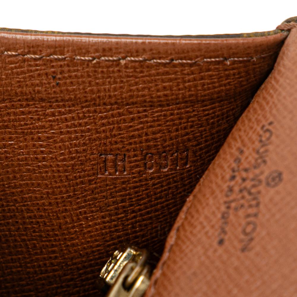 Louis Vuitton B Louis Vuitton Brown Monogram Canvas Fabric Monogram Pochette Dame GM France