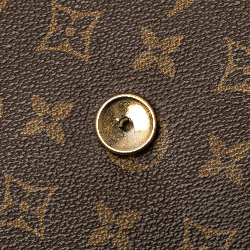 Louis Vuitton B Louis Vuitton Brown Monogram Canvas Fabric Monogram Pochette Dame GM France