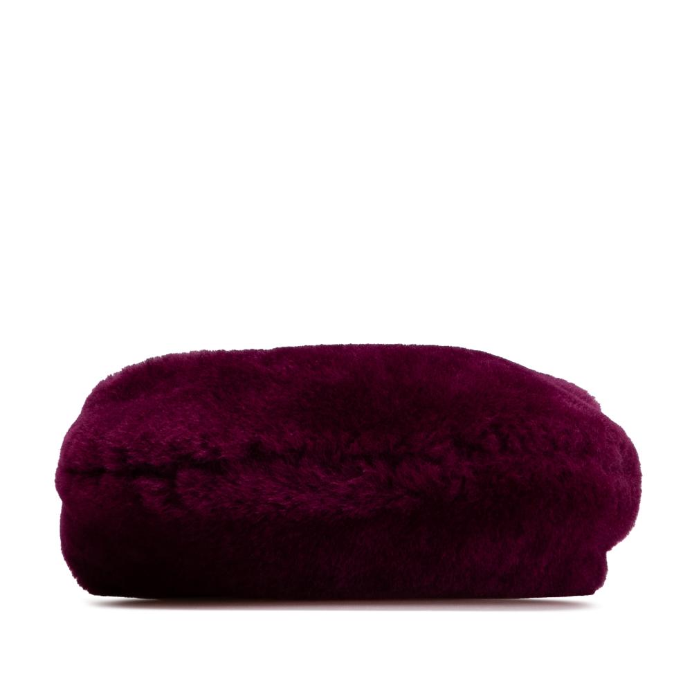 Bottega Veneta AB Bottega Veneta Purple Plum Fur Natural Material Mini Shearling Jodie Italy