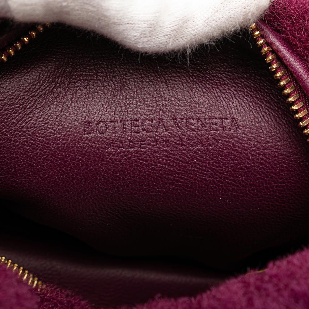 Bottega Veneta AB Bottega Veneta Purple Plum Fur Natural Material Mini Shearling Jodie Italy