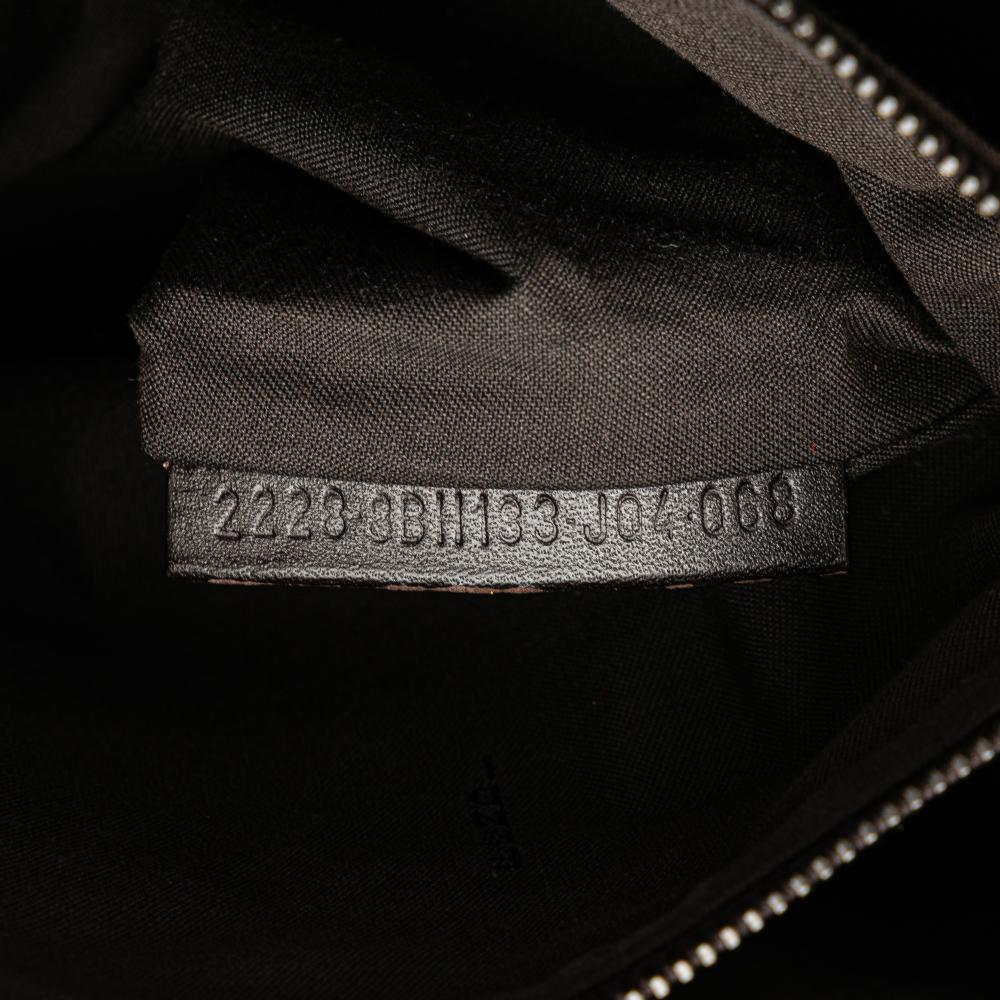 Fendi B Fendi Brown Dark Brown Canvas Fabric Zucchino Tote Italy