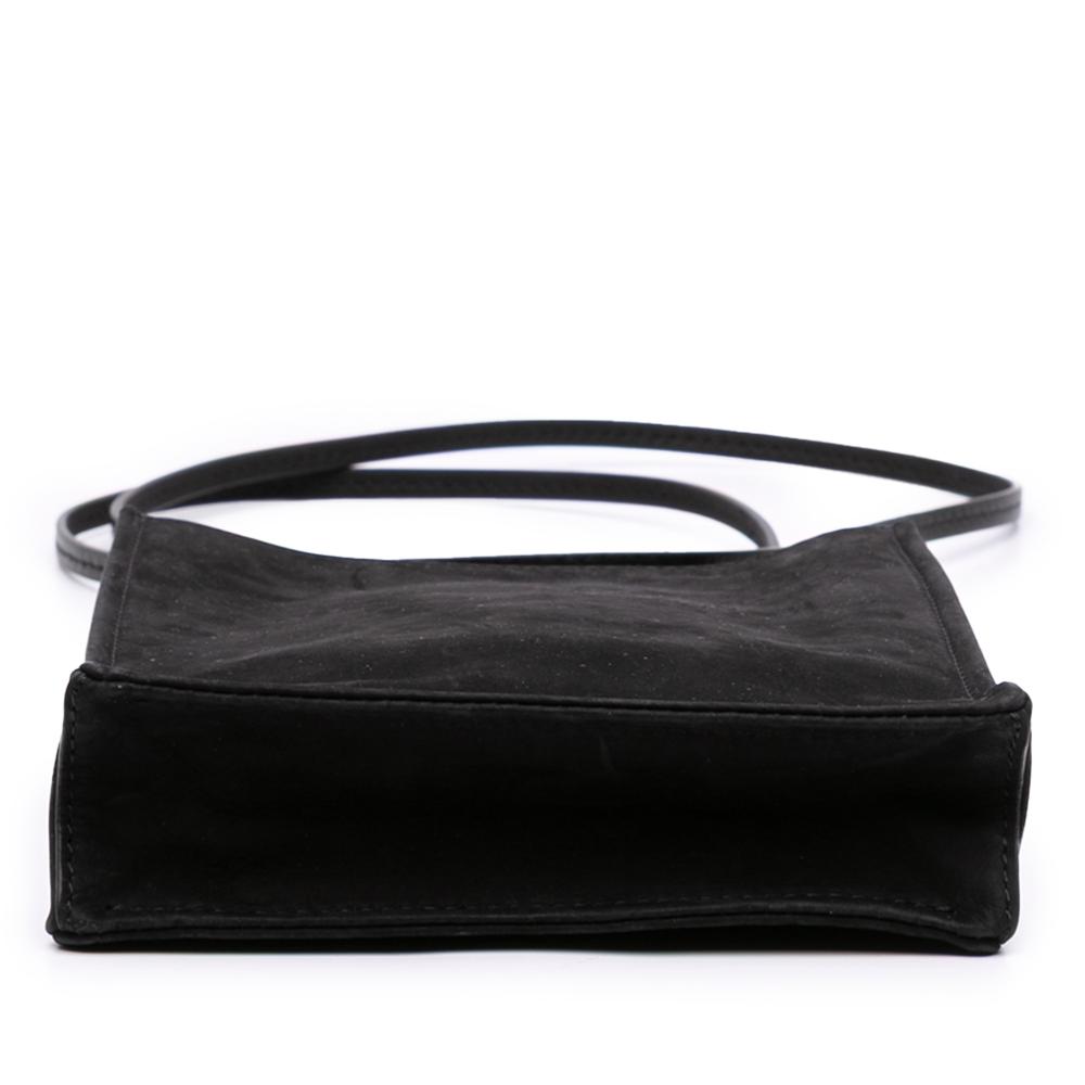 The Row B The Row Black Suede Leather Small To Go Crossbody Italy