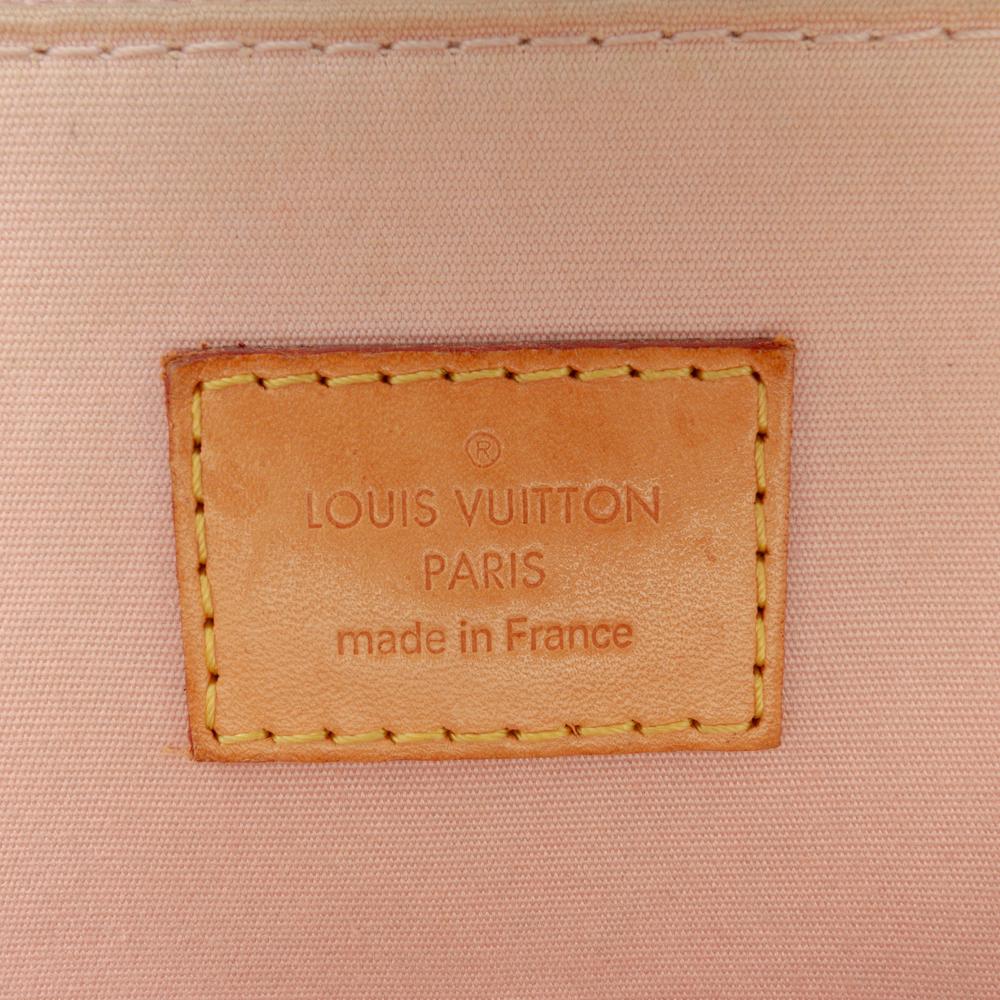 Louis Vuitton B Louis Vuitton Brown Nude Vernis Leather Leather Monogram Vernis Alma PM France